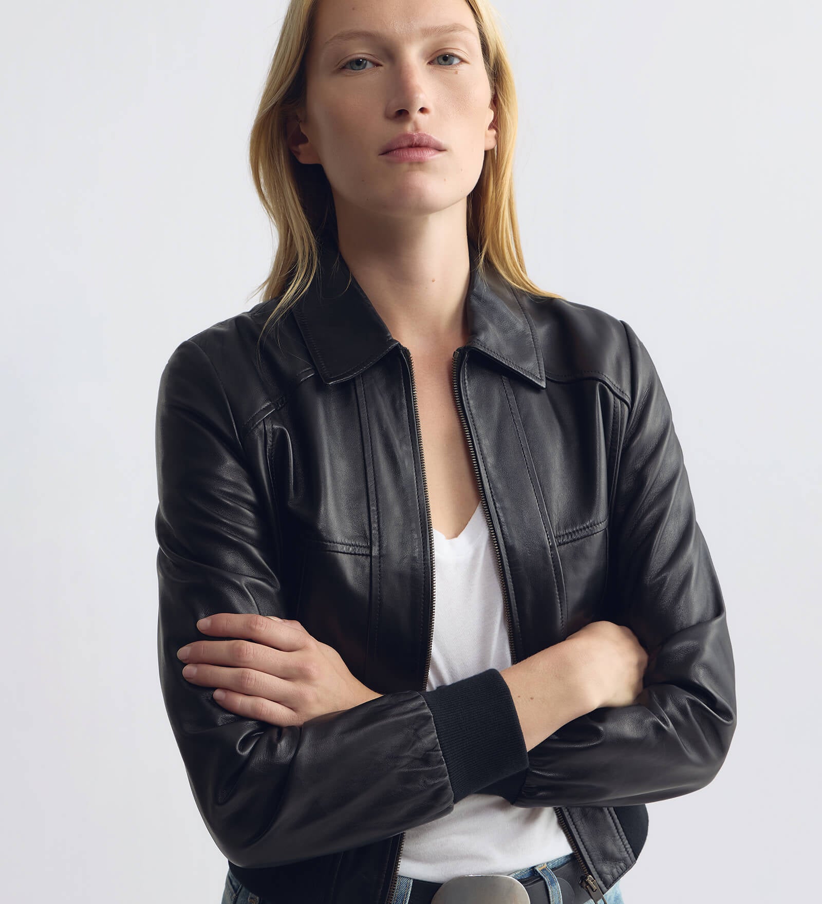 Nili Lotan - SUE LEATHER BOMBER JACKET
