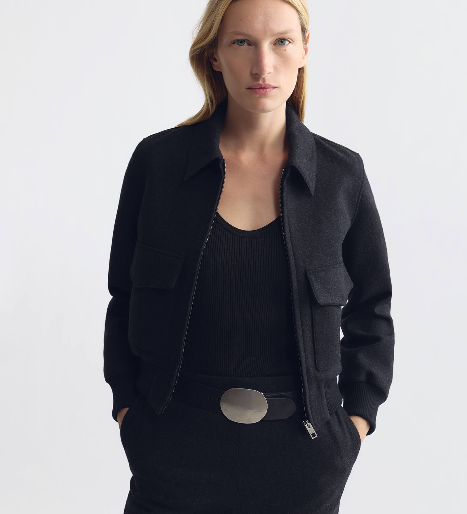 Nili Lotan - REDLEY WOOL BOMBER JACKET