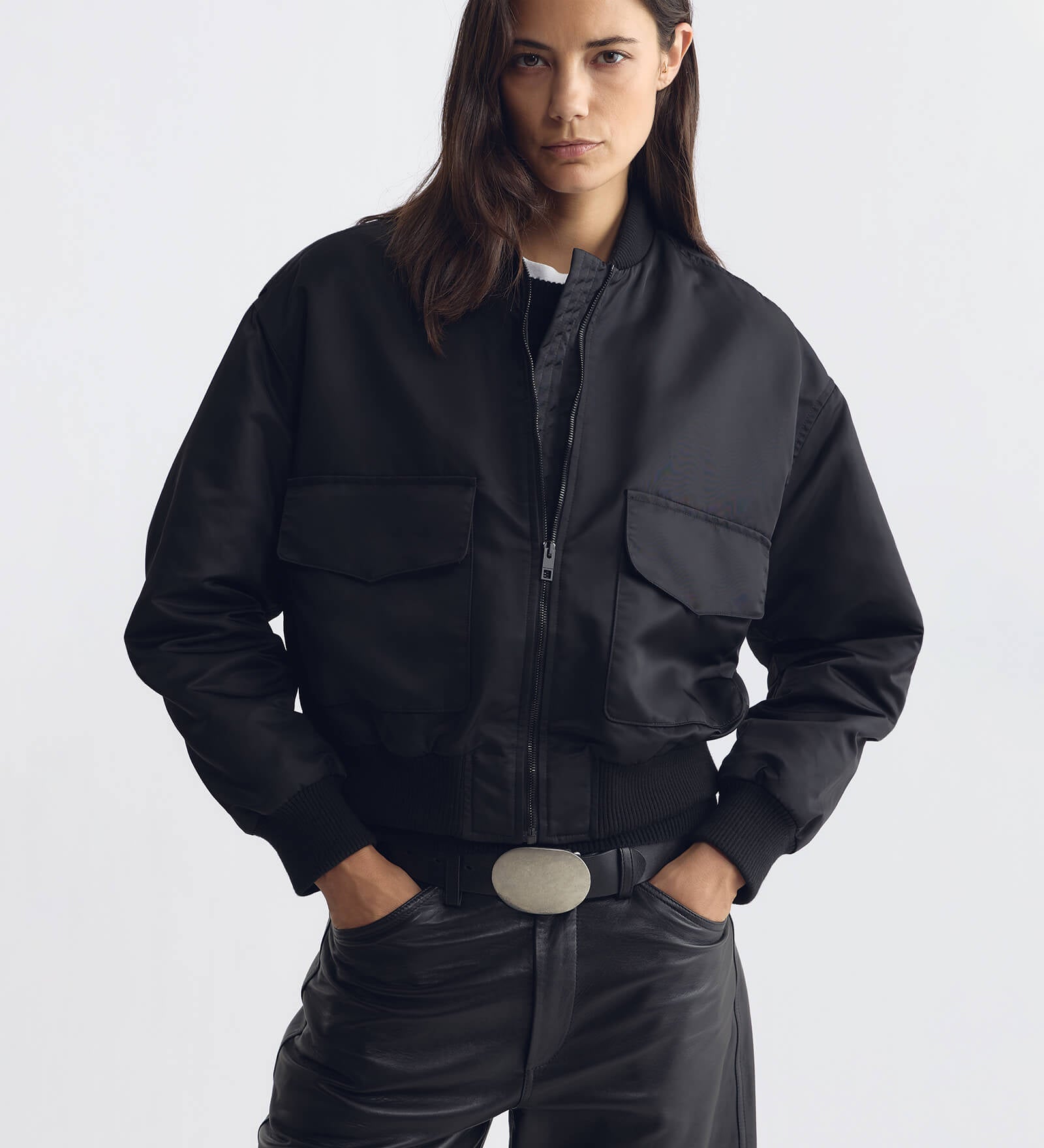 Nili Lotan - MCGUIRE NYLON BOMBER JACKET