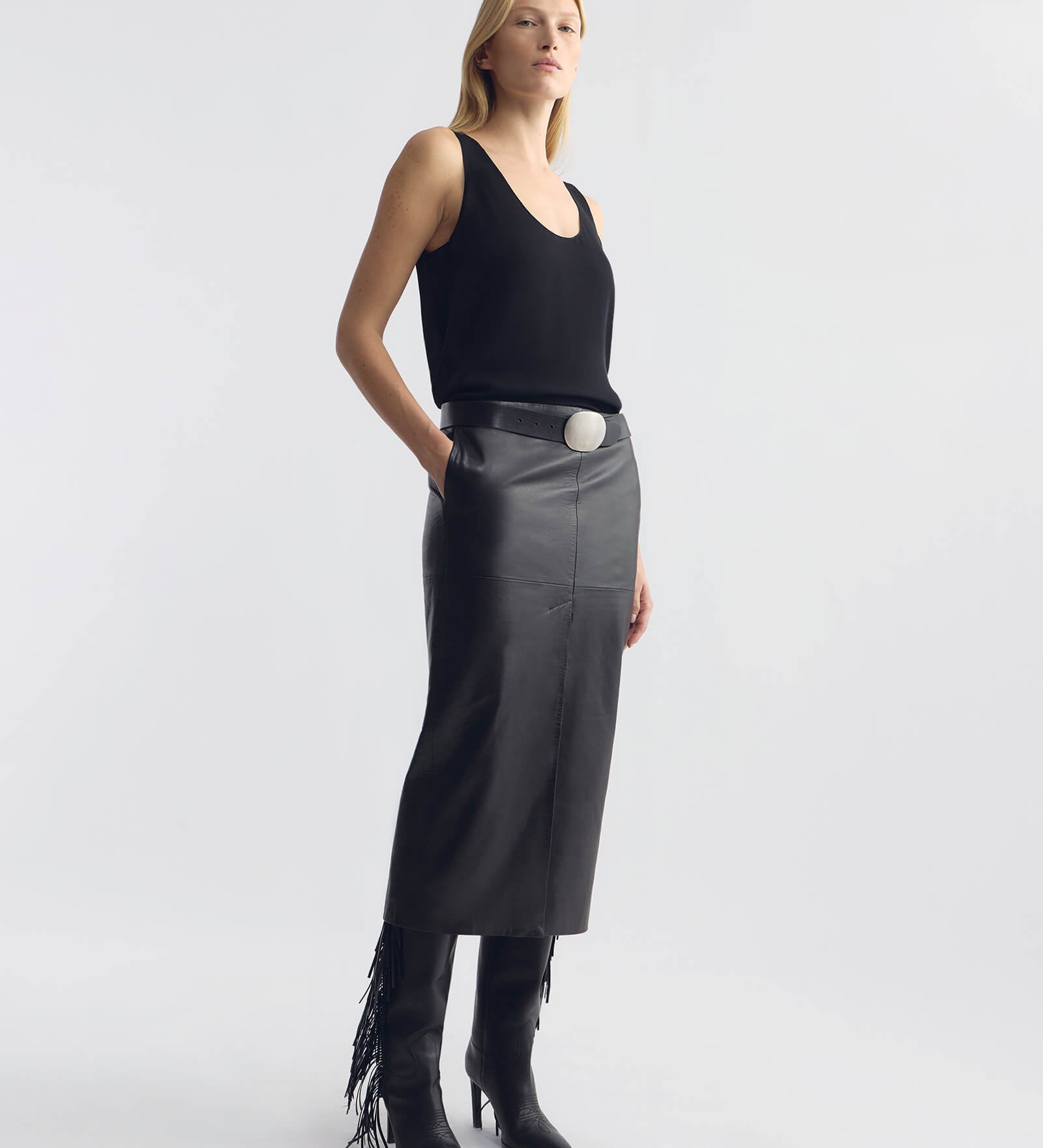 Nili Lotan - MARIHA LEATHER SKIRT