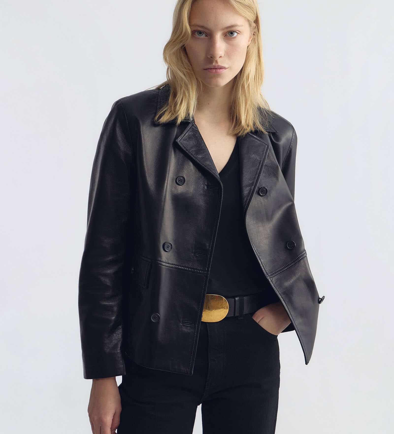 Nili Lotan - DORIAN LEATHER PEACOAT