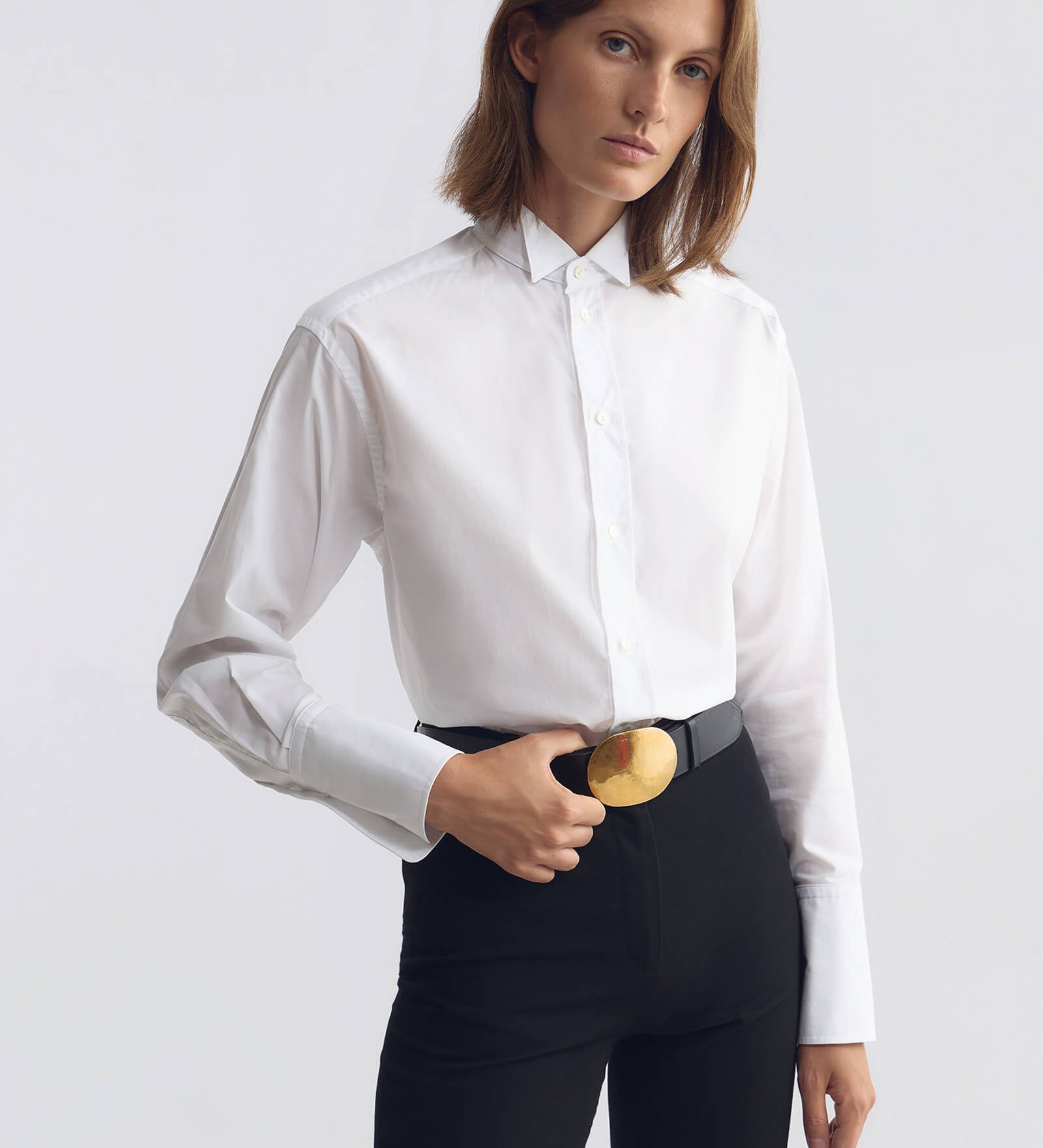 Nili Lotan - CESAR COTTON TUXEDO SHIRT