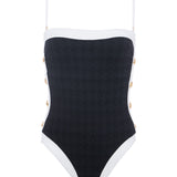 L'AGENCE - Tory Bandeau One-Piece Swimsuit