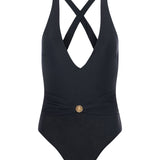 L'AGENCE - Lisa Plunge One-Piece Swimsuit