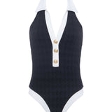 L'AGENCE - Natalya Collared One-Piece