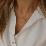 Kinn - Noelle Pavé Dome Birthstone Charm Diamond Necklace