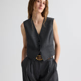 TWP - Mila Vest in Fancy Wool Flannel