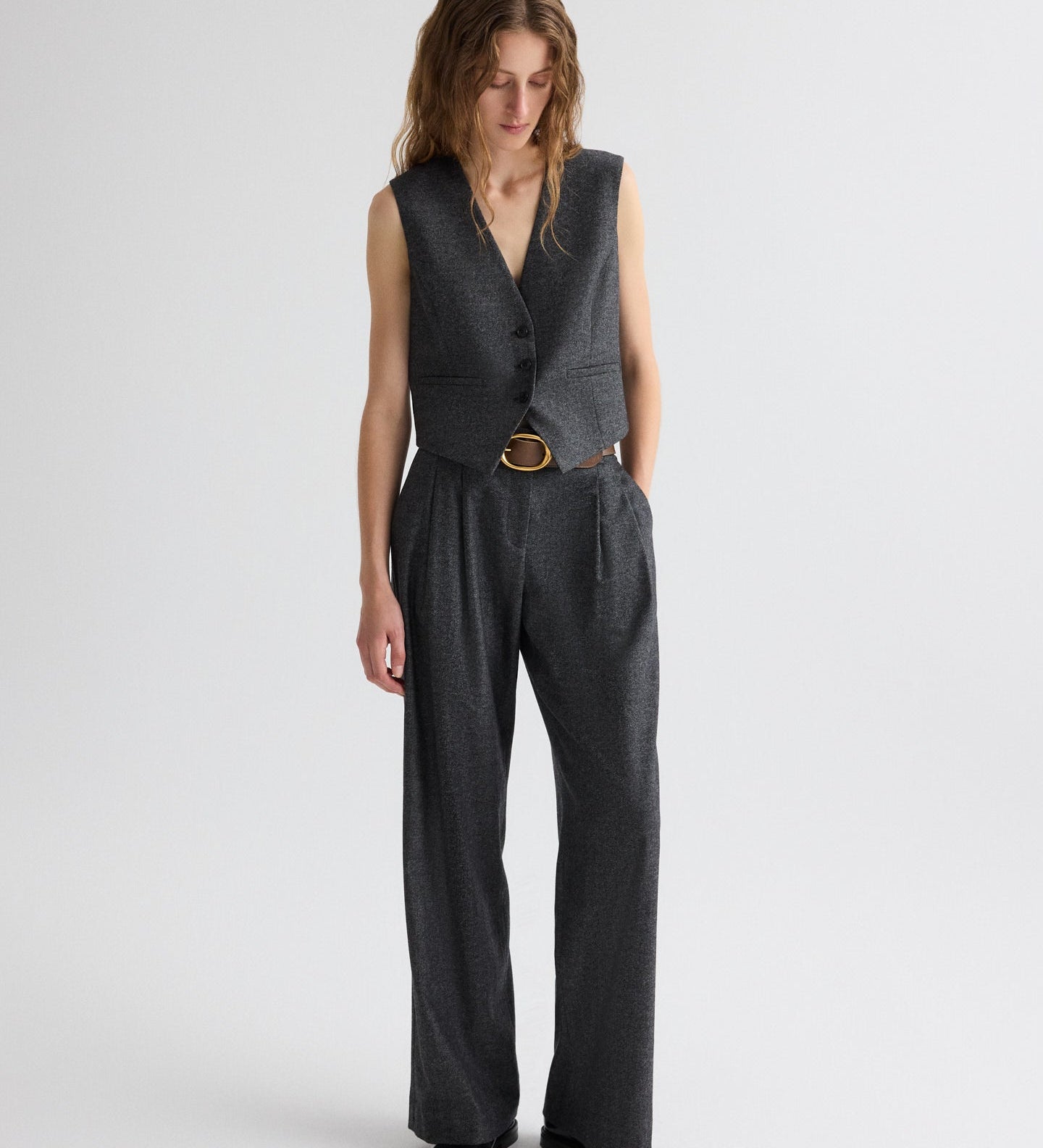 TWP - Mila Vest in Fancy Wool Flannel