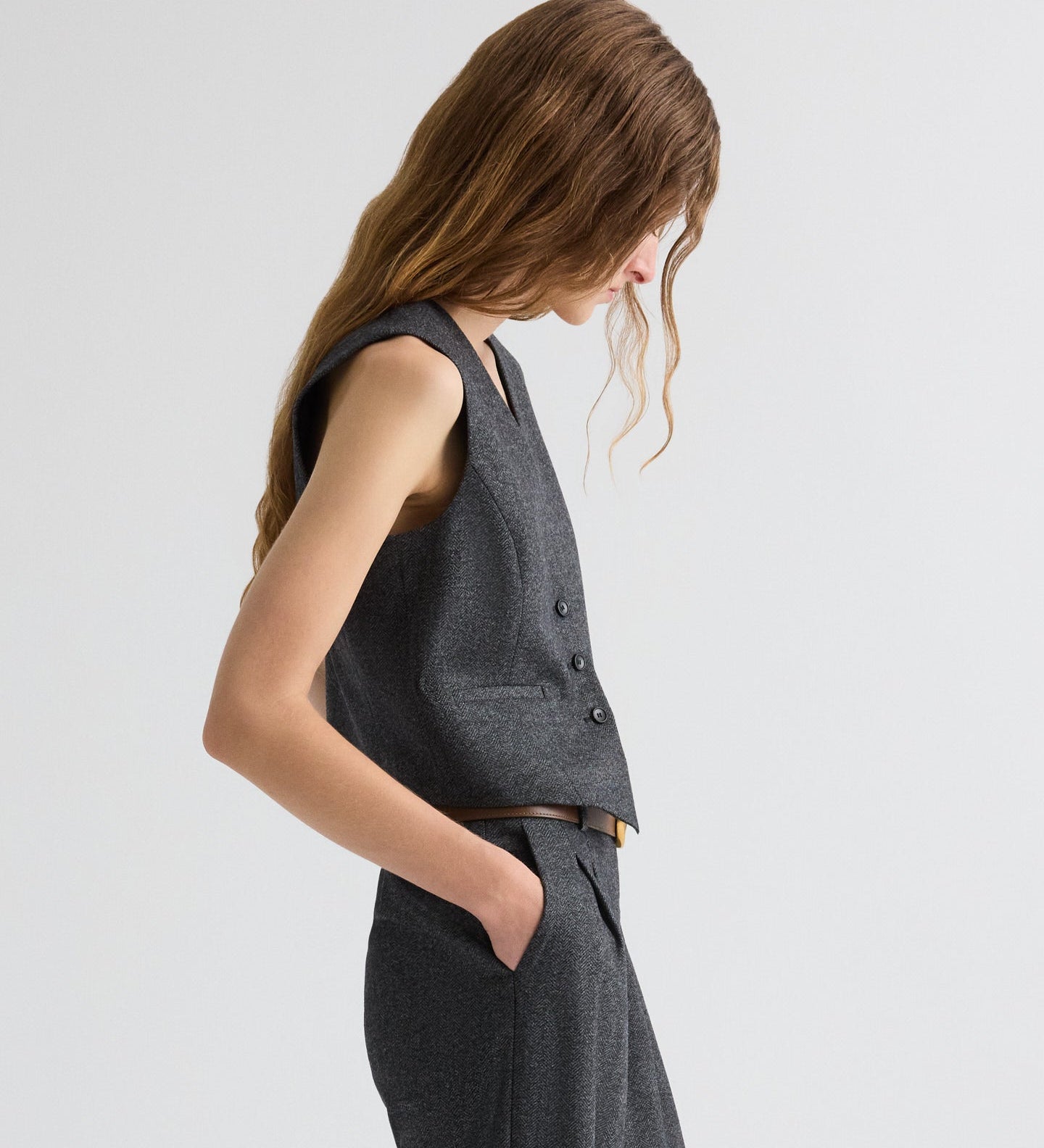TWP - Mila Vest in Fancy Wool Flannel