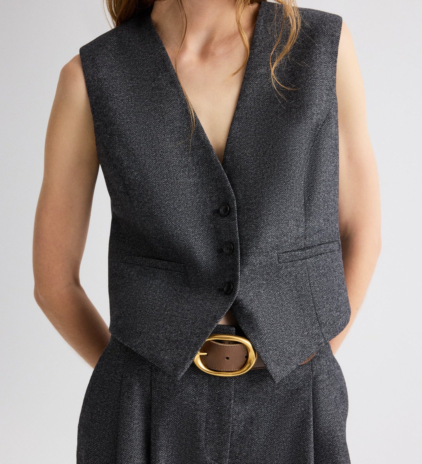 TWP - Mila Vest in Fancy Wool Flannel