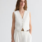 TWP - Mila Vest in Weave Linen