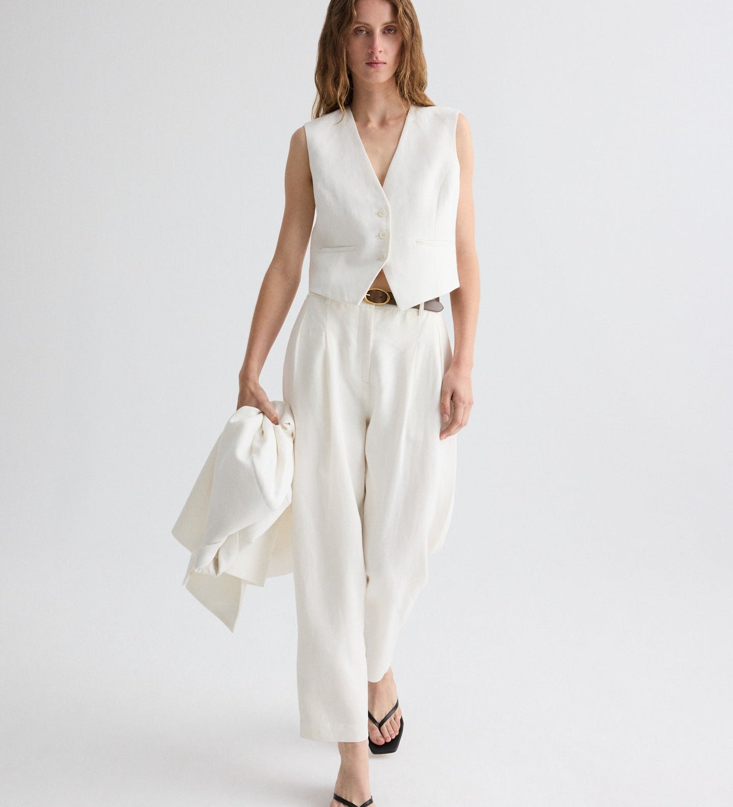 TWP - Mila Vest in Weave Linen