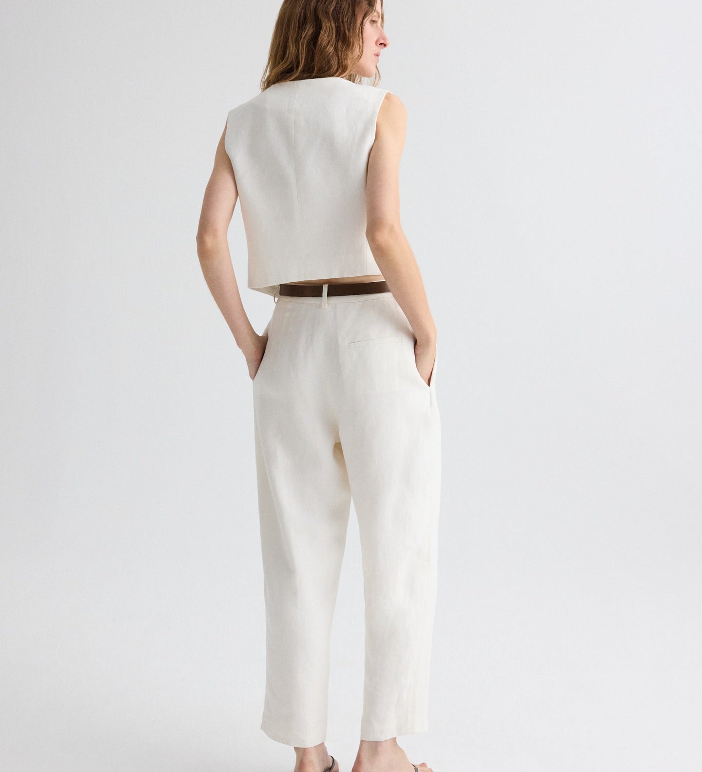 TWP - Mila Vest in Weave Linen