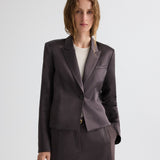 TWP - Sawyer Blazer in Shiny Viscose Wool Satin