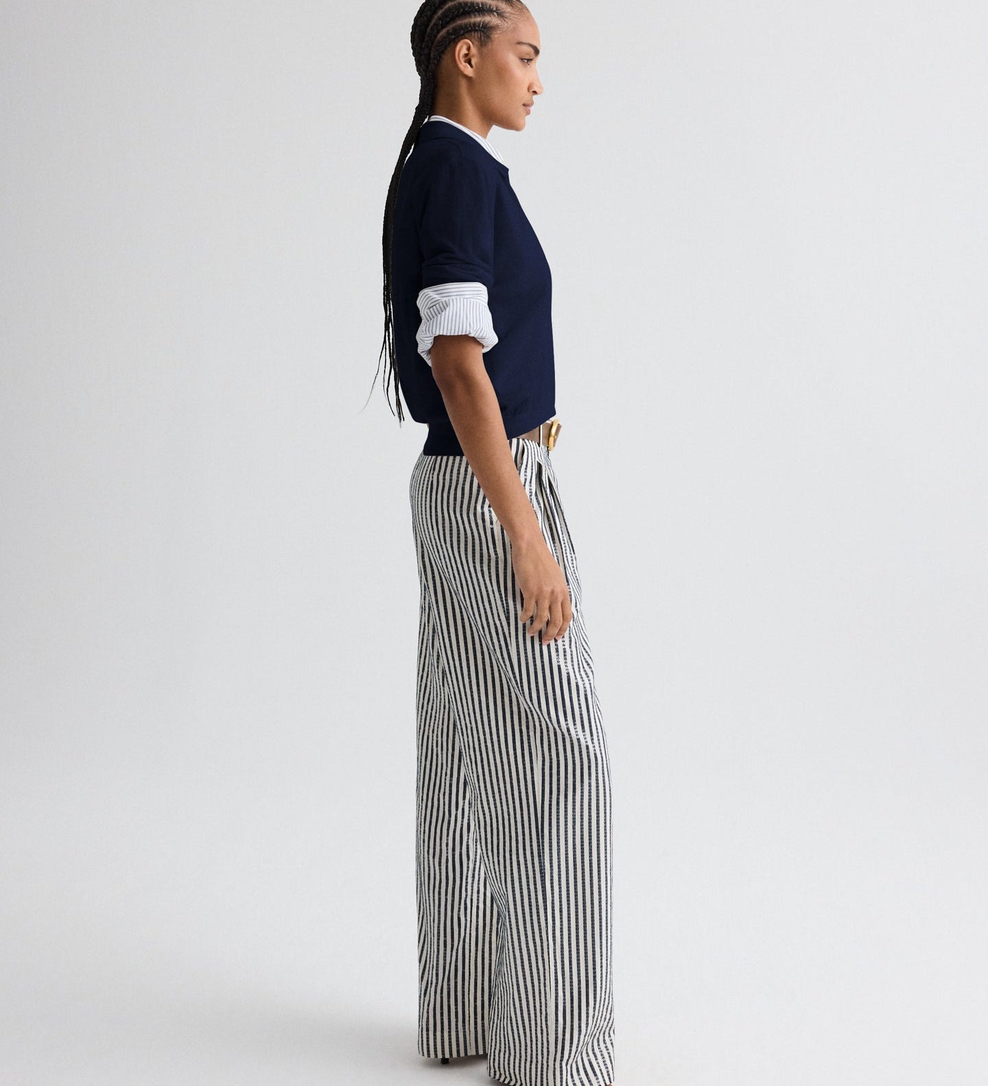 TWP - Sulli Pant in Clear Sequin on Stripe