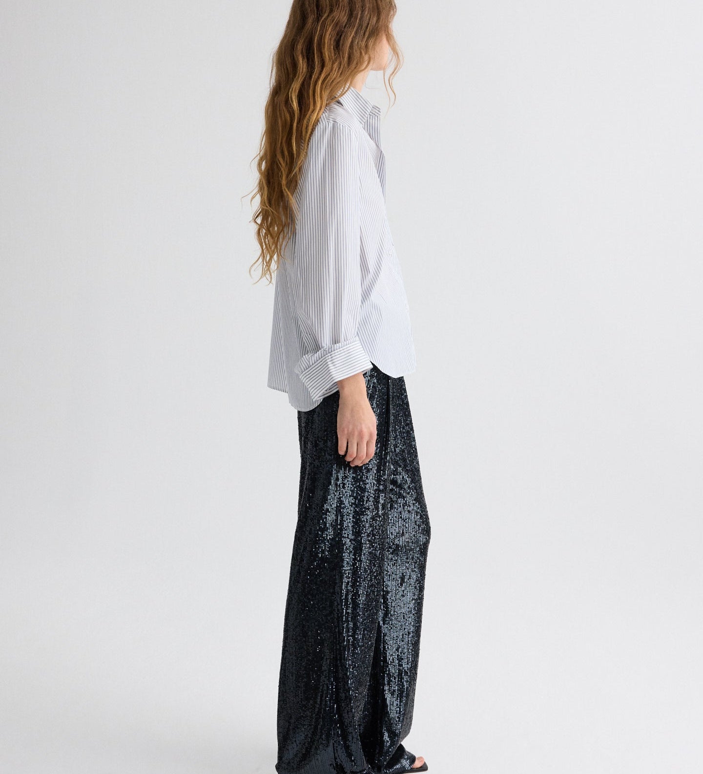 TWP - Sulli Pant in Stripe Sequin Mesh