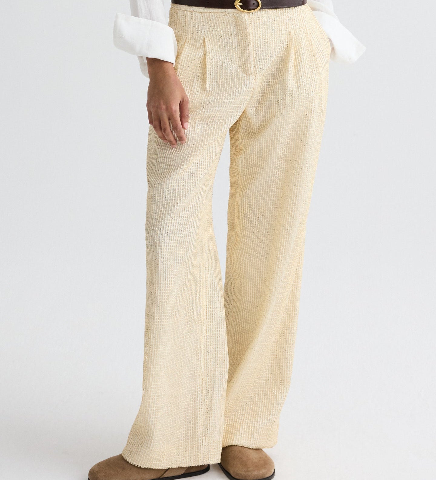 TWP - Sulli Pant in Mini Sequin Netting