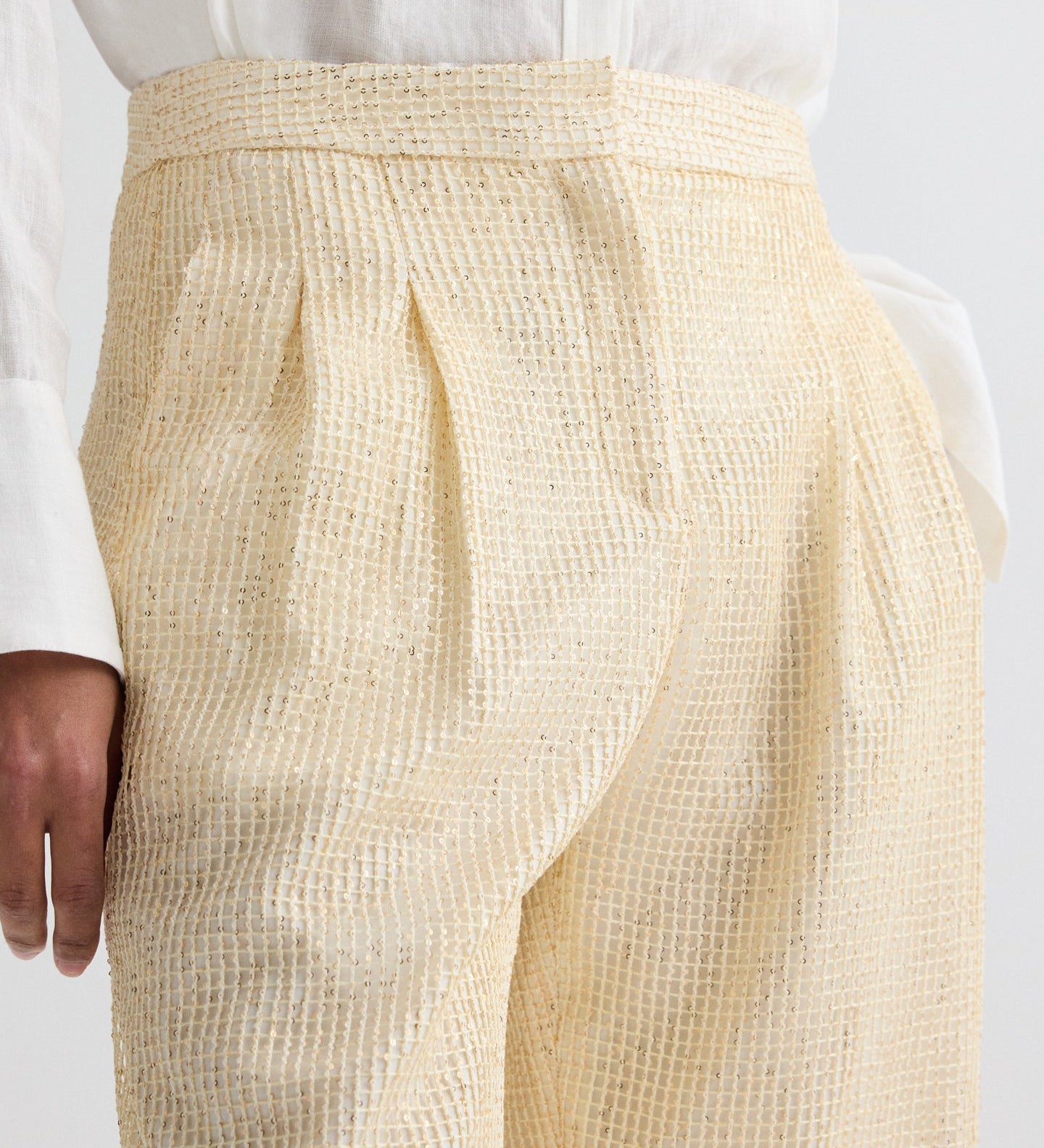 TWP - Sulli Pant in Mini Sequin Netting