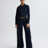 TWP - Mott St. Jean with Feathers in Heavy Denim