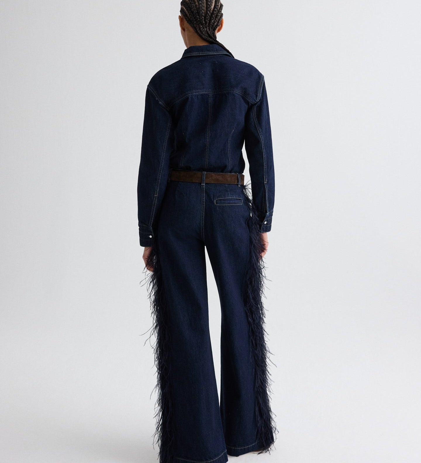 TWP - Mott St. Jean with Feathers in Heavy Denim