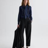 TWP - Cornelia St. Pant with Tux Stripe in Compact Suiting