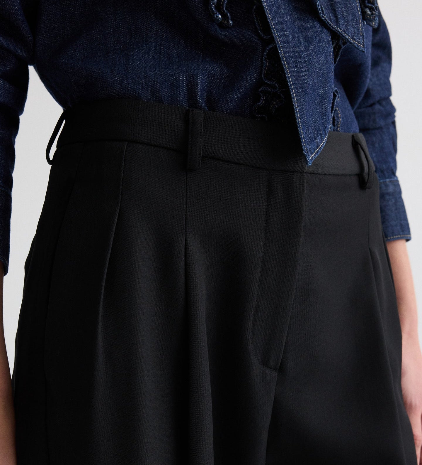 TWP - Cornelia St. Pant with Tux Stripe in Compact Suiting