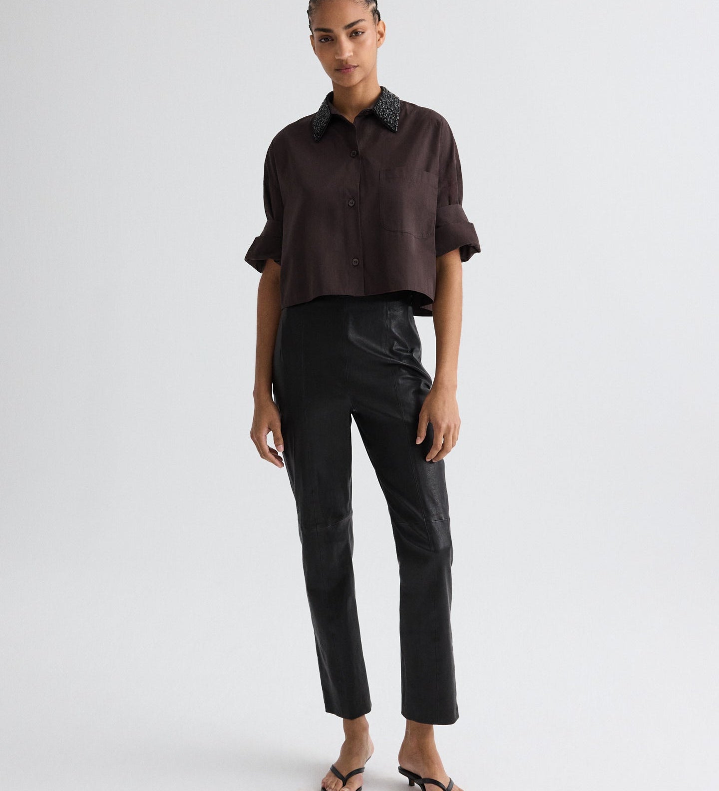 TWP - Logan Pant in Stretch Leather