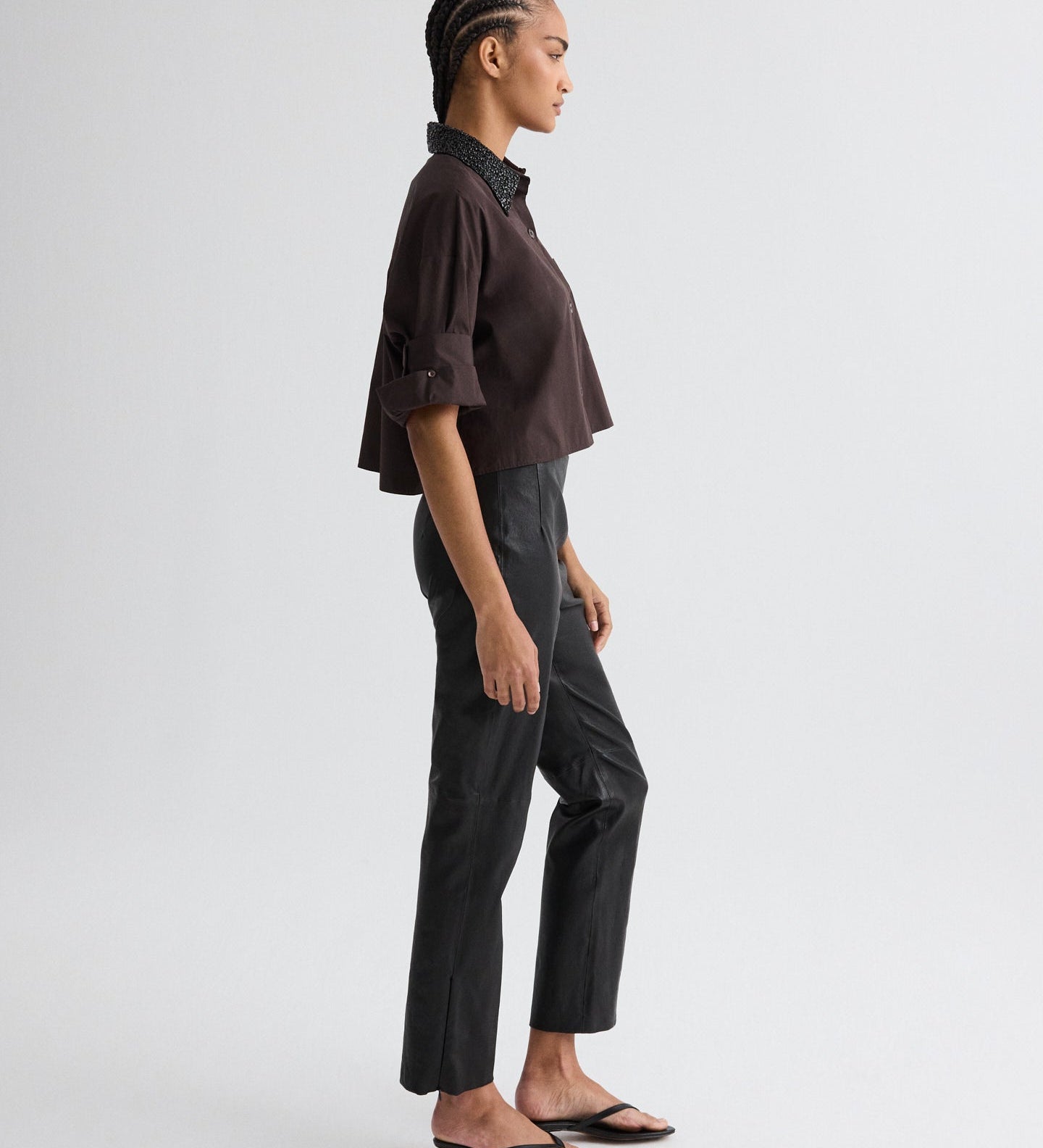 TWP - Logan Pant in Stretch Leather