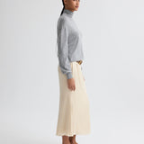TWP - At Last Midi Skirt in Viscose Satin
