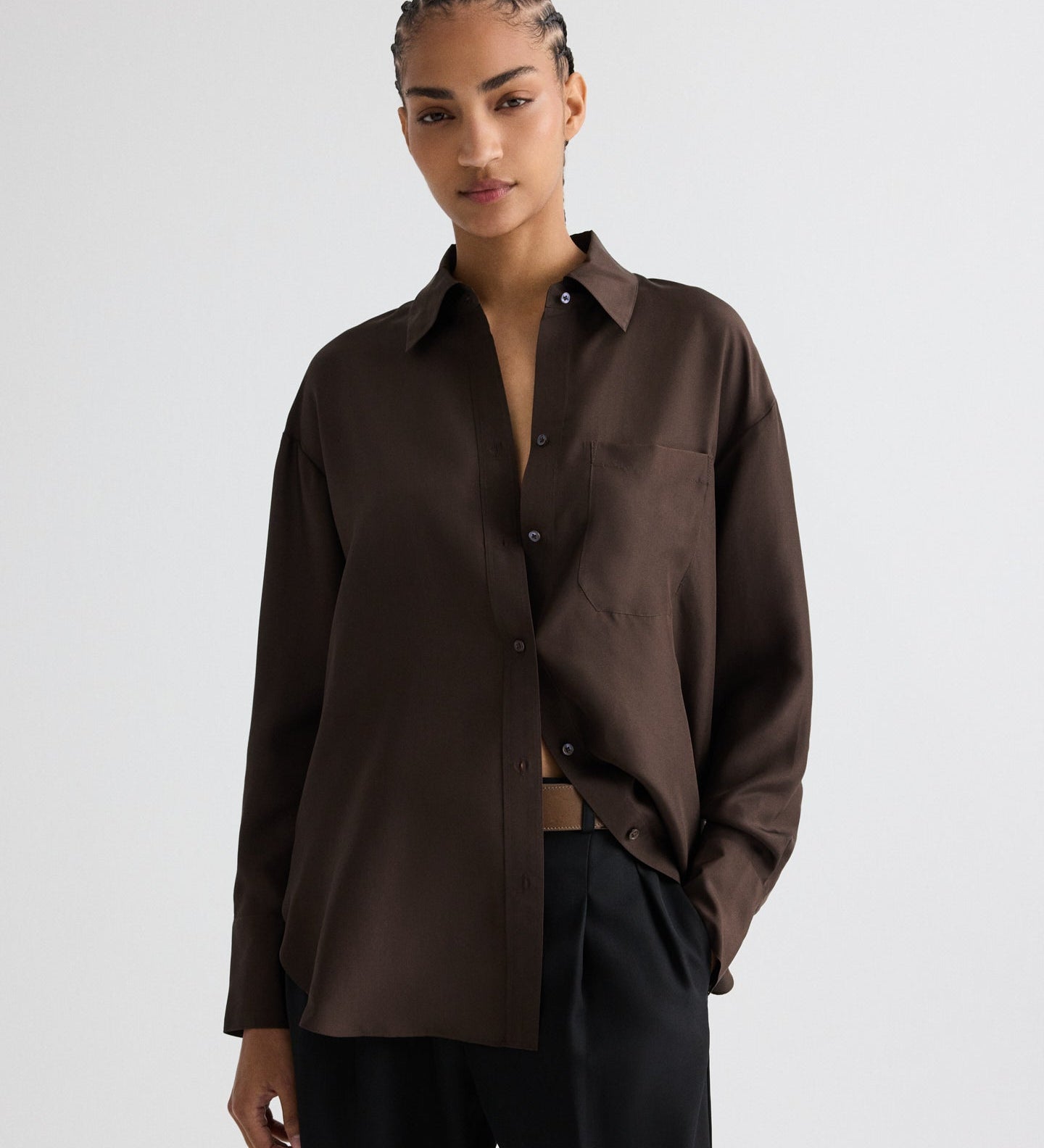 TWP - Big Joe Shirt in Washed Silk Habotai