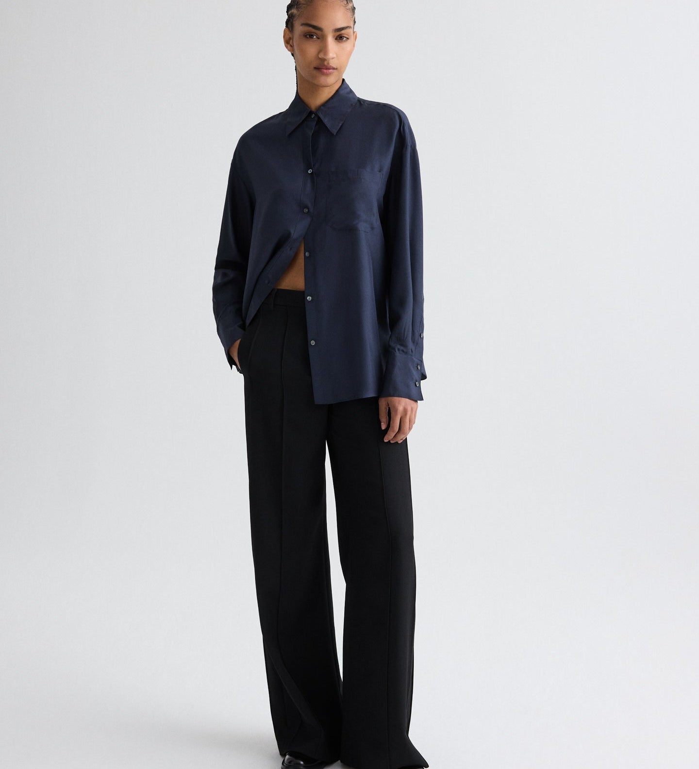 TWP - Big Joe Shirt in Washed Silk Habotai