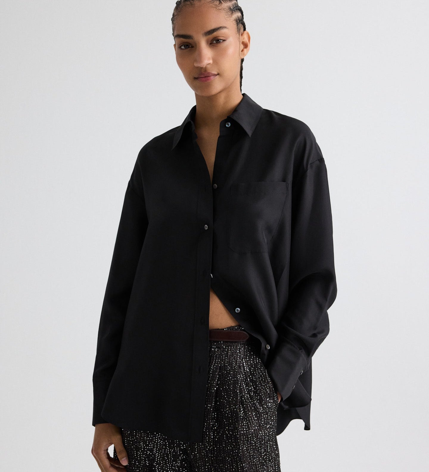 TWP - Big Joe Shirt in Washed Silk Habotai