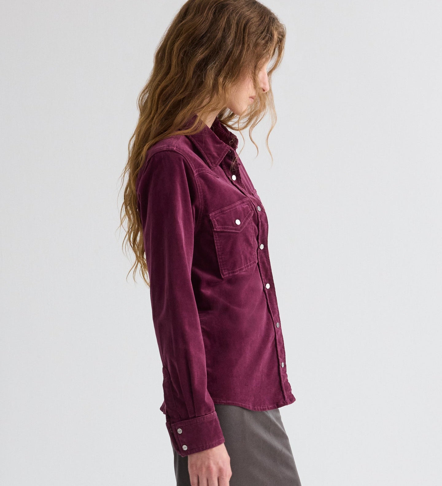TWP - Cowboy Take Me Away Shirt in Baby Corduroy