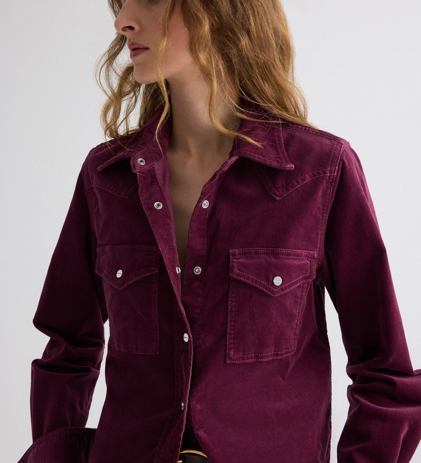 TWP - Cowboy Take Me Away Shirt in Baby Corduroy