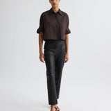 TWP - Next Ex Shirt with Crystal Collar in Super Compact Poplin