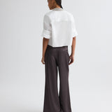 TWP - Next Ex Shirt with Crystal Collar in Super Compact Poplin