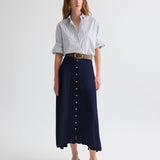 TWP - Next Ex Shirt in Micro Hairline Stripe