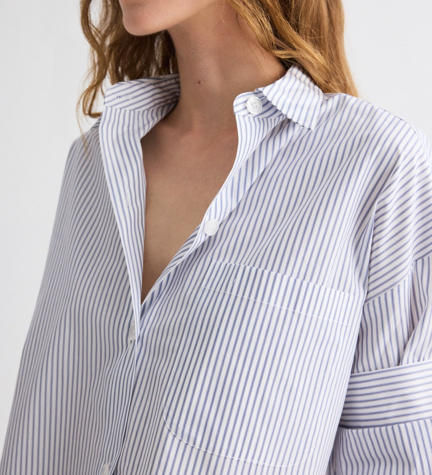 TWP - Next Ex Shirt in Micro Hairline Stripe