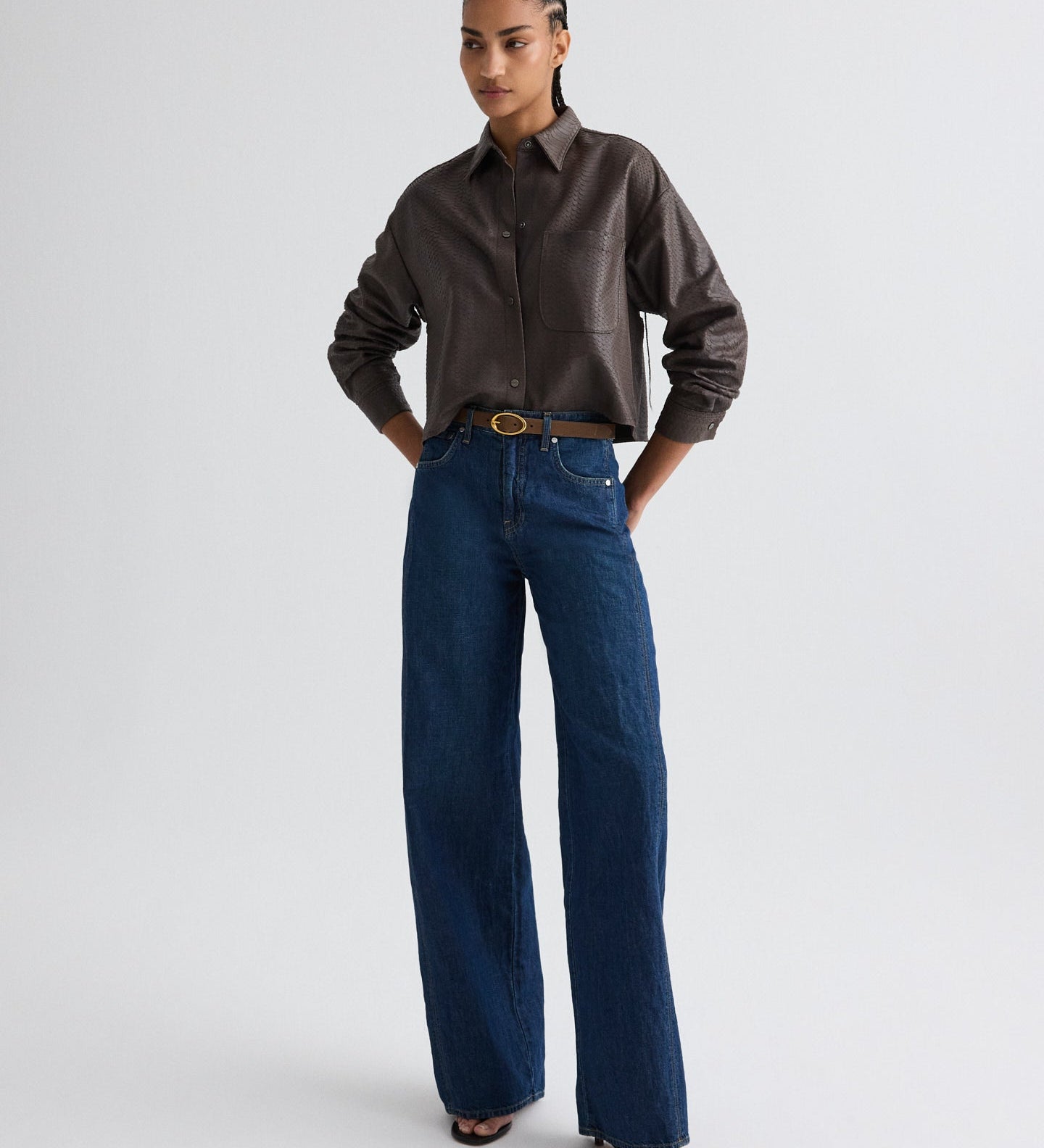 TWP - Little Big Joe Shirt in Embossed Python