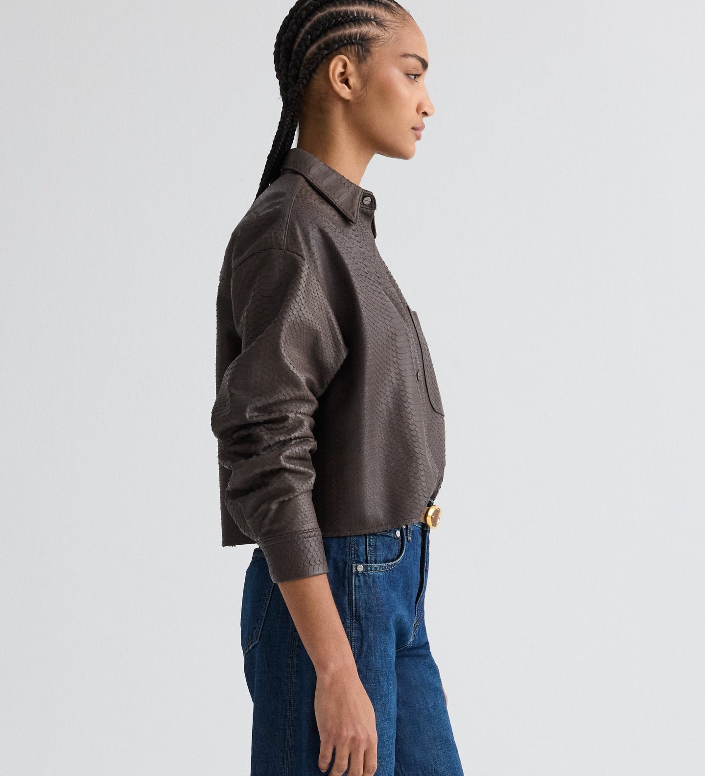 TWP - Little Big Joe Shirt in Embossed Python