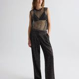 TWP - Short Muscle Tank in Mini Sequin Netting