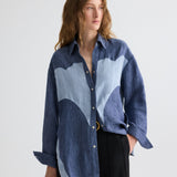 TWP - Austin Shirt in Washed Hemp Denim