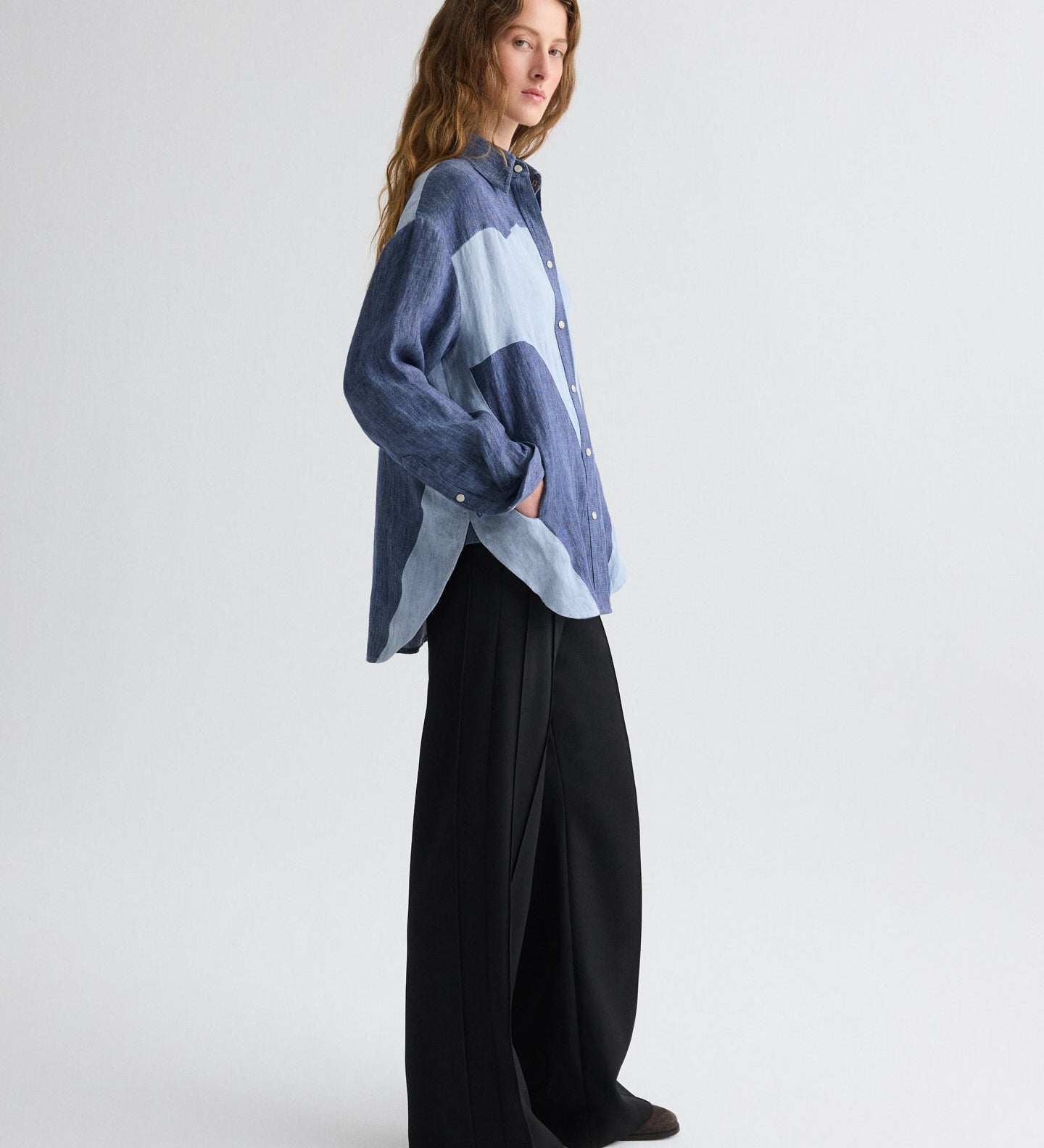TWP - Austin Shirt in Washed Hemp Denim
