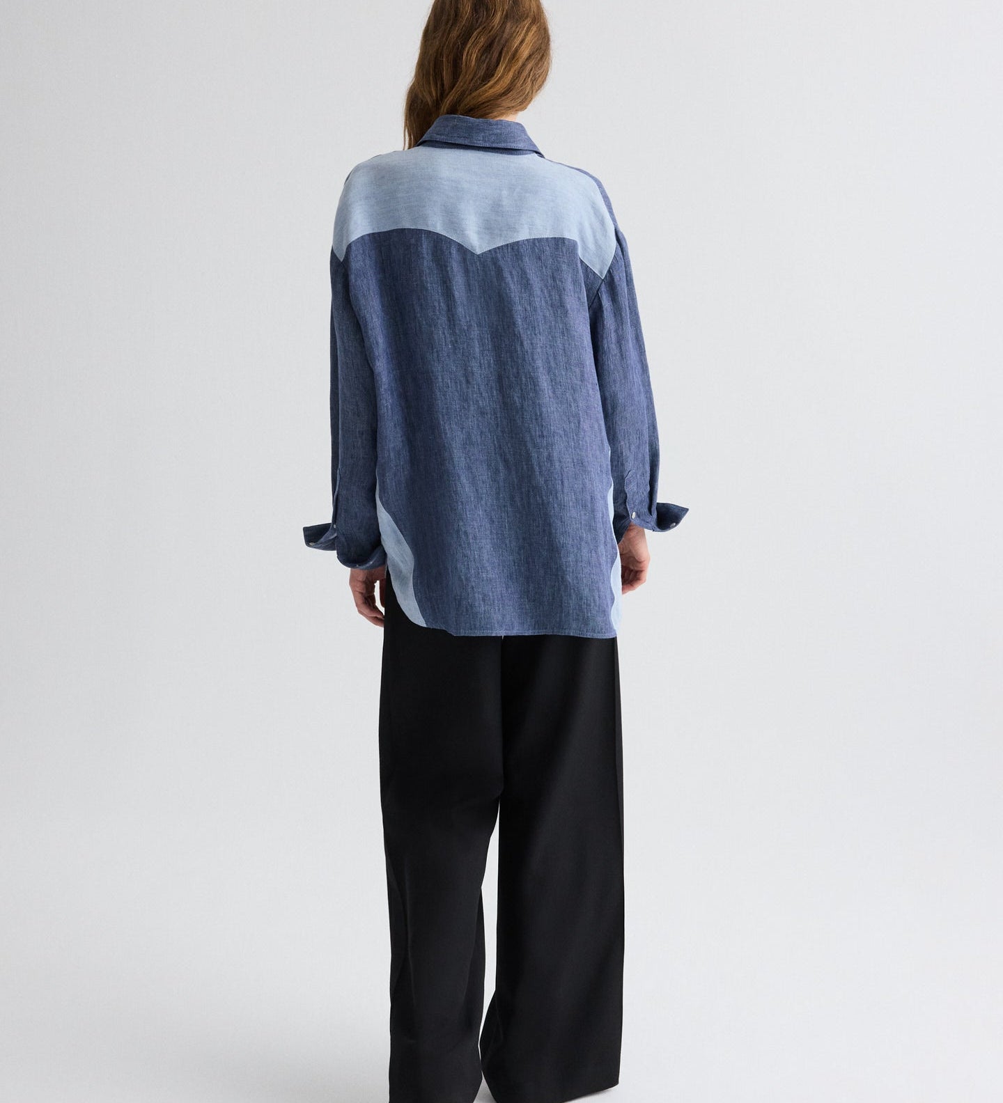 TWP - Austin Shirt in Washed Hemp Denim