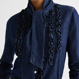 TWP - Connor Top in Denim Shirting