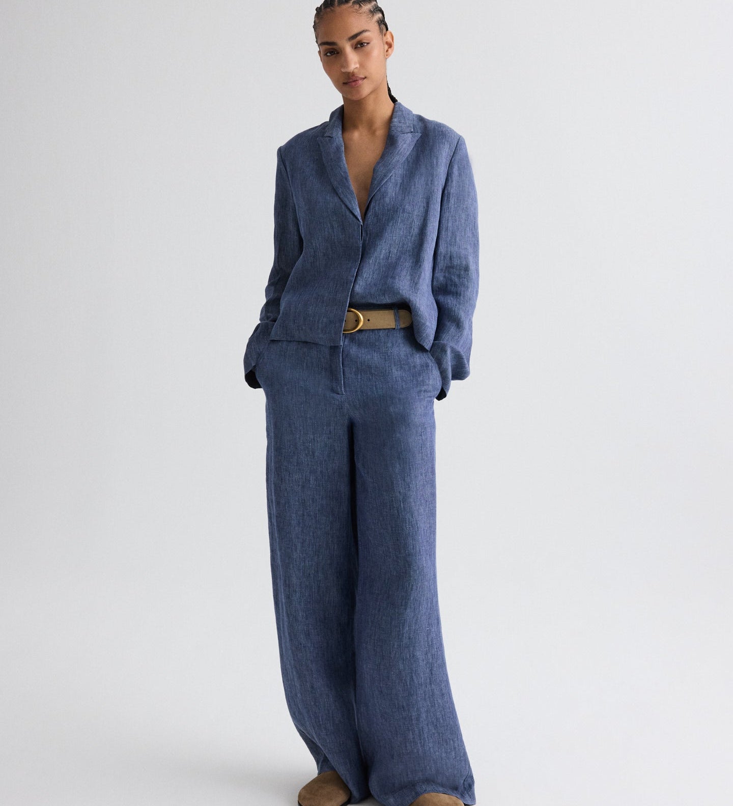 TWP - Lucy Top in Washed Hemp Denim