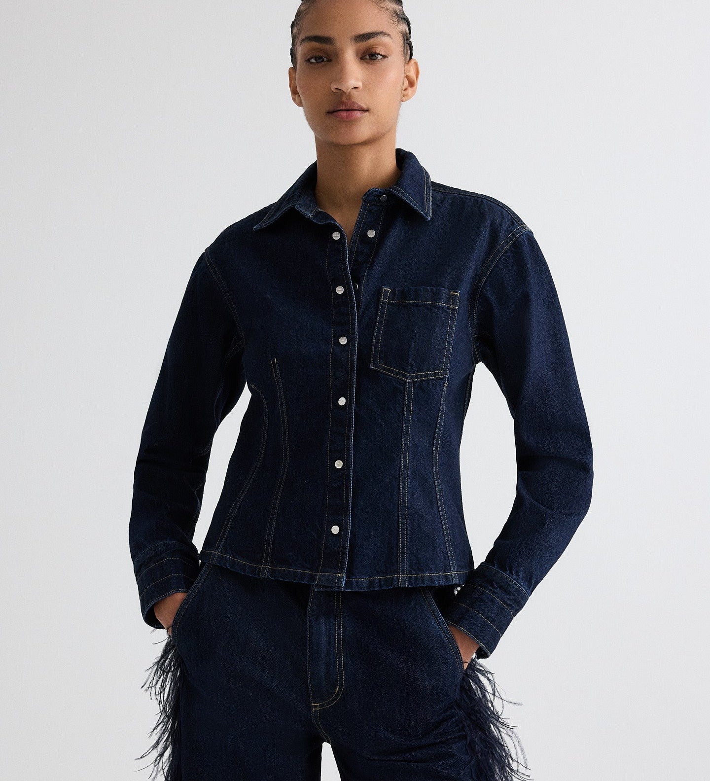 TWP - Franny Top in Denim