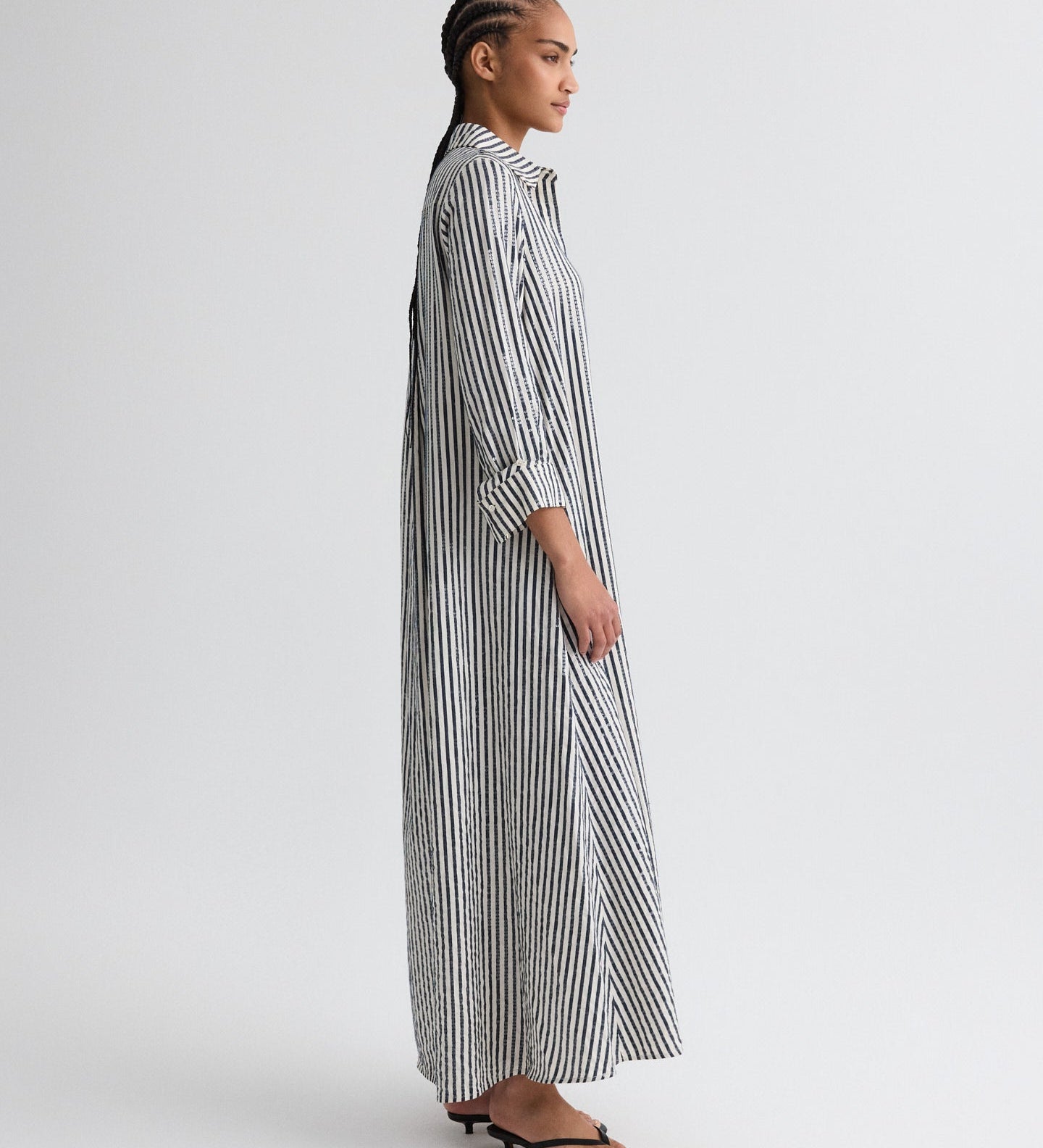 TWP - Jenny's Gown in Clear Sequin on Stripe