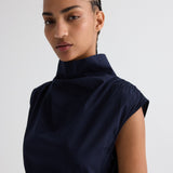 TWP - Gathered Thoughts Dress in Cotton Shirting