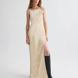 TWP - It Had to Be You Dress in Shiny Viscose Wool Satin